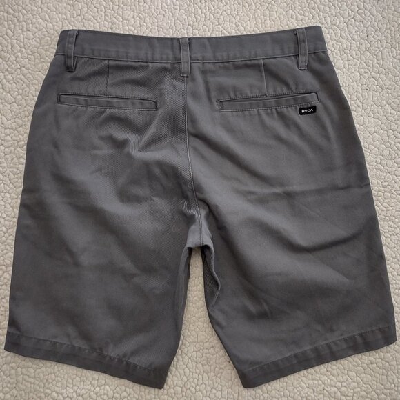 RVCA gray casual cotton blend Weekend Chino shorts mens size 30 - Picture 6 of 7